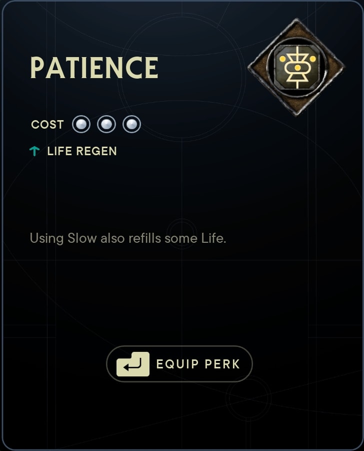 Jedi Survivor Patience Perk