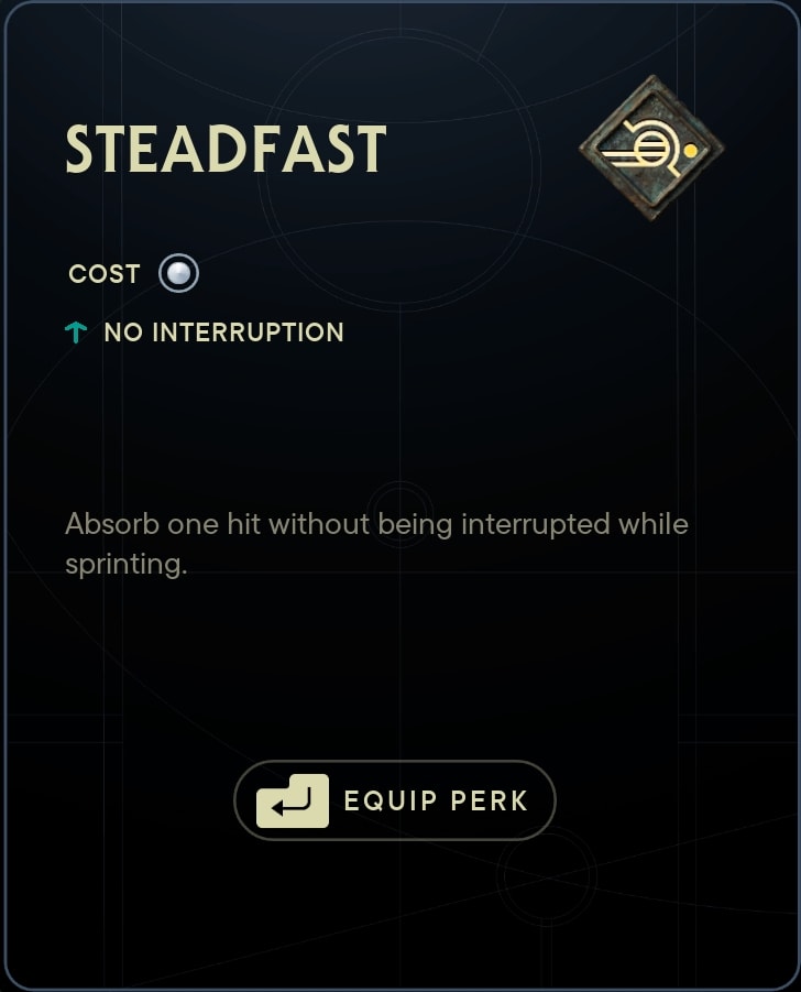 Steadfast Perk