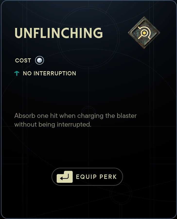 Unflinching Perk