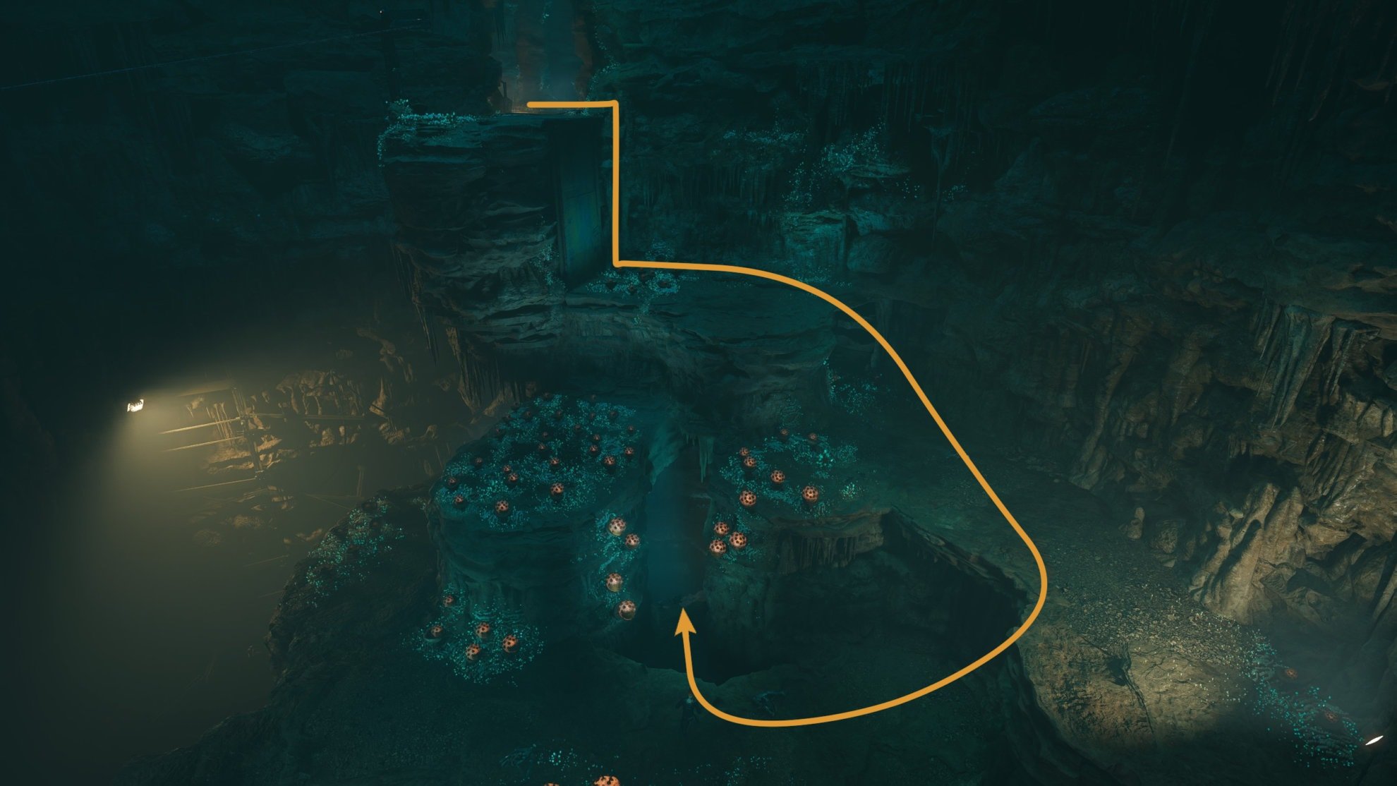 Phon'Qi Caverns Walkthrough - fungus and battle droids