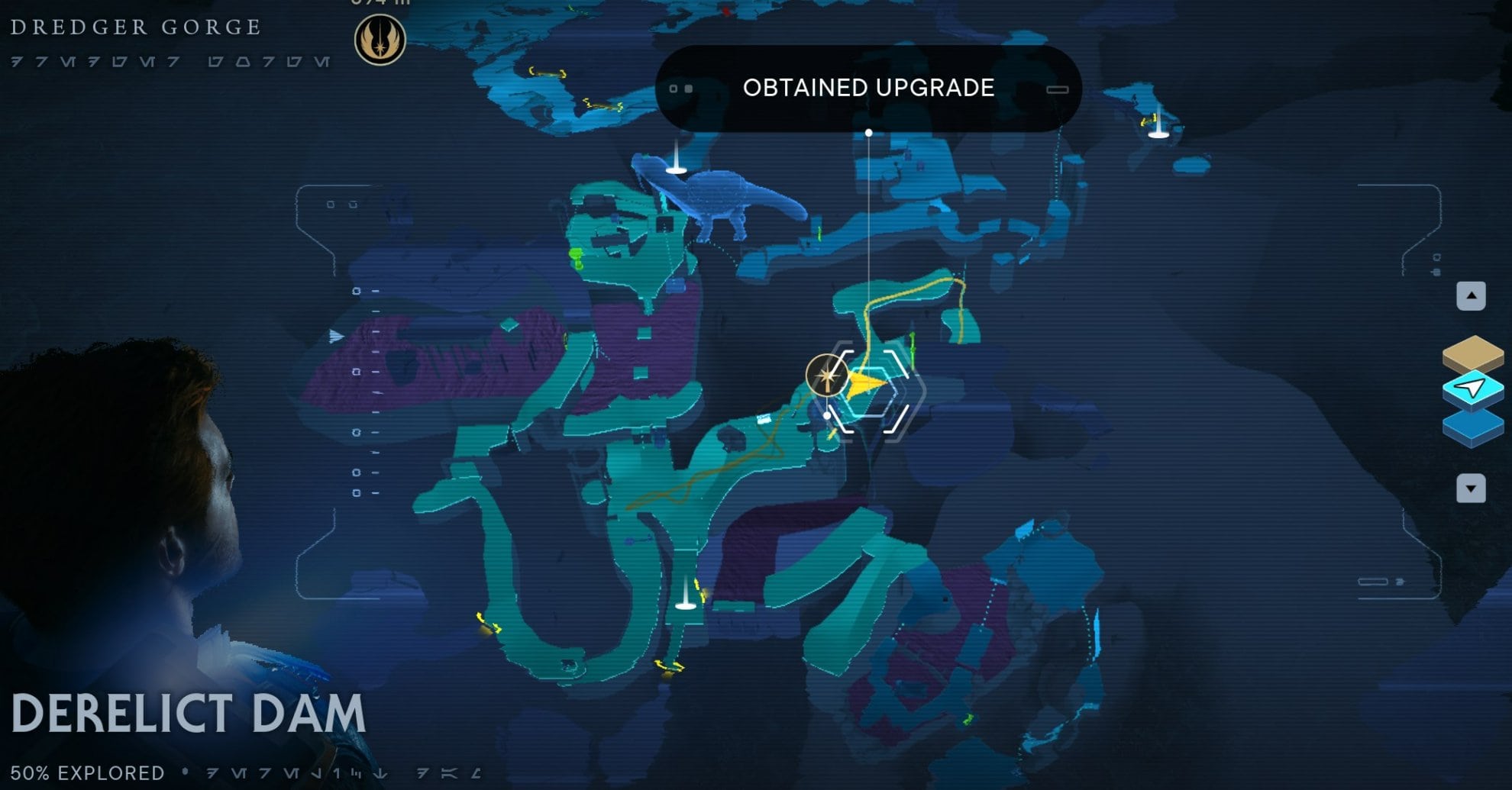 Koboh Force Essence Locations - Derelict Dam map