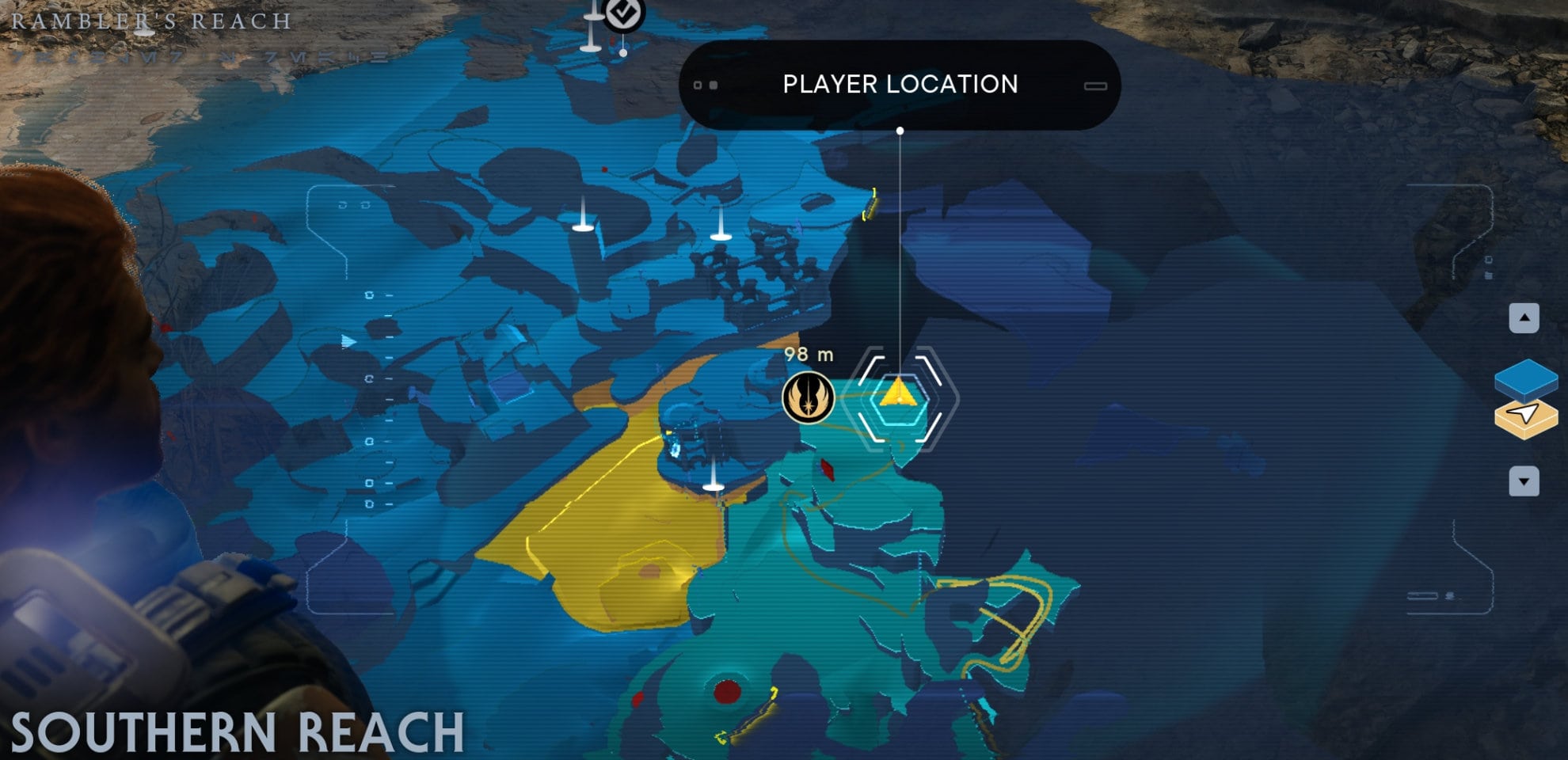 Koboh Skill Point Essence Locations - Southern Reach map