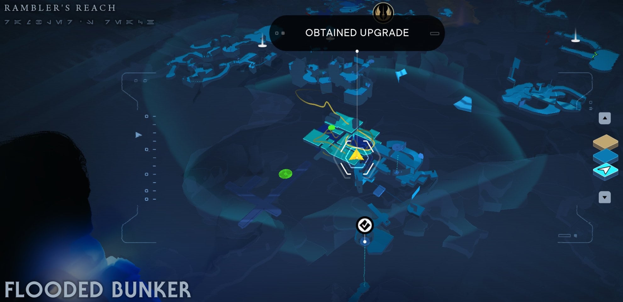 Koboh Skill Point Essence Locations - Flooded Bunker map