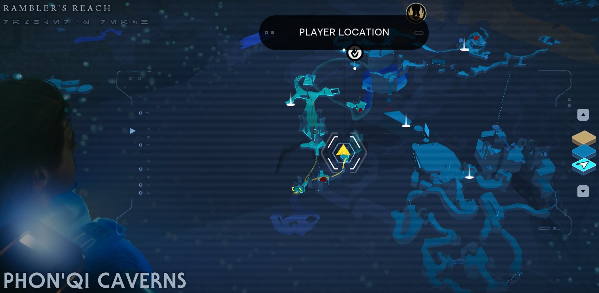 Koboh Skill Point Essence Locations - Phon'Qi Caverns map