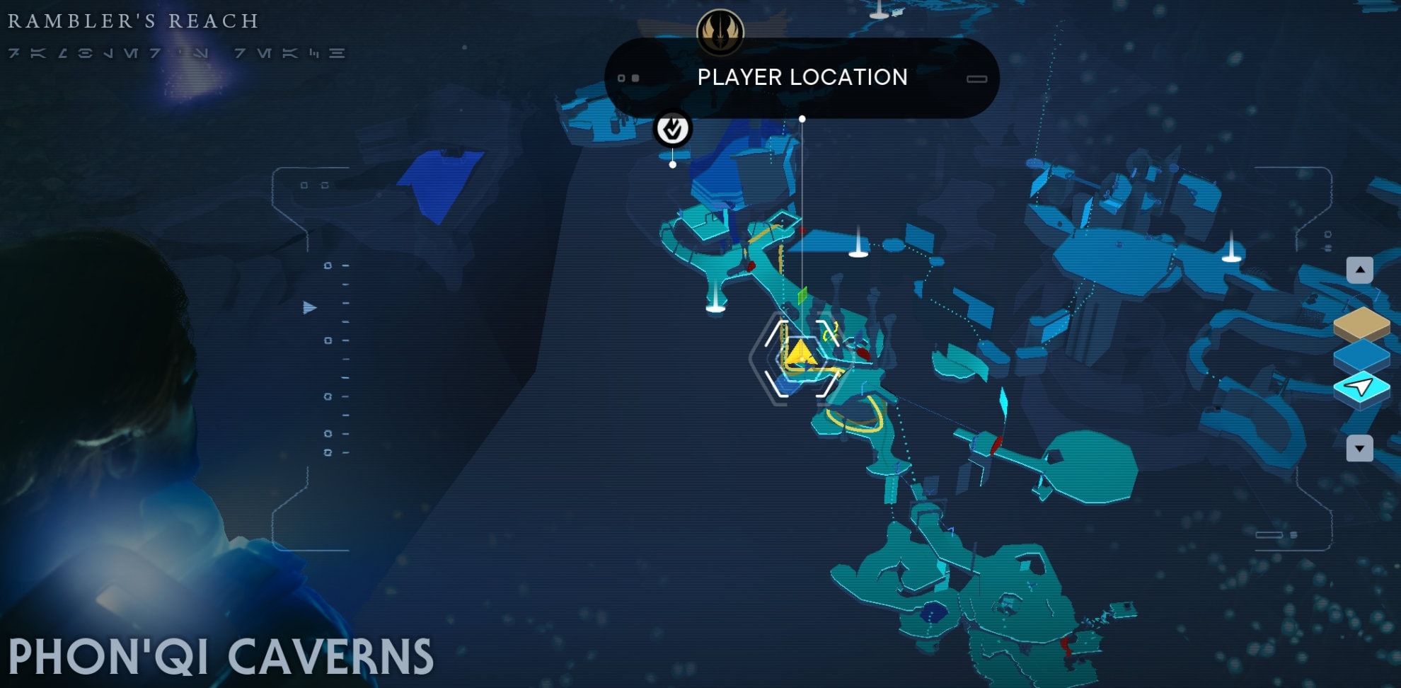 Koboh Skill Point Essence Locations - Phon'Qi Caverns map