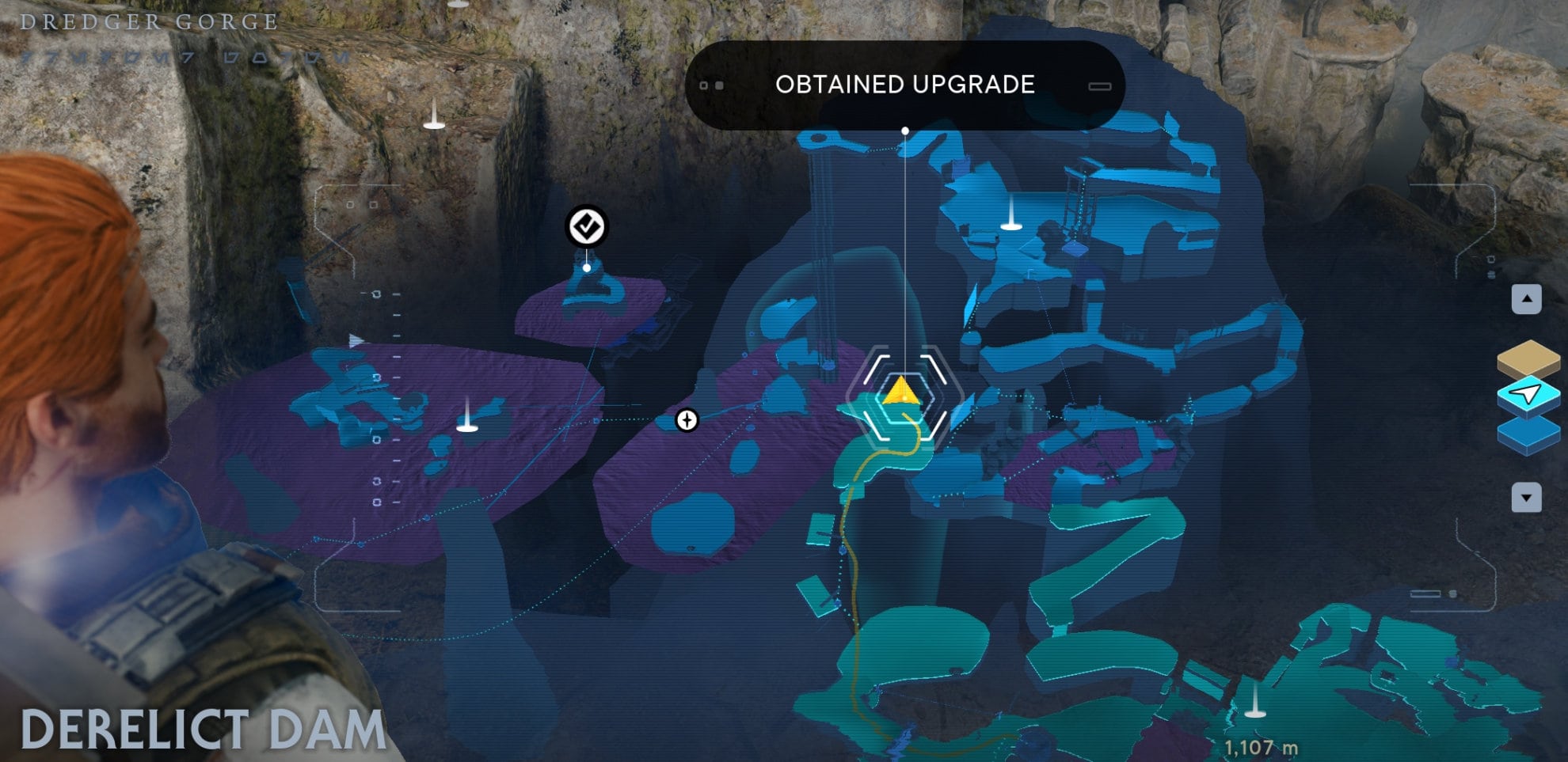 Koboh Skill Point Essence Locations - Derelict Dam map