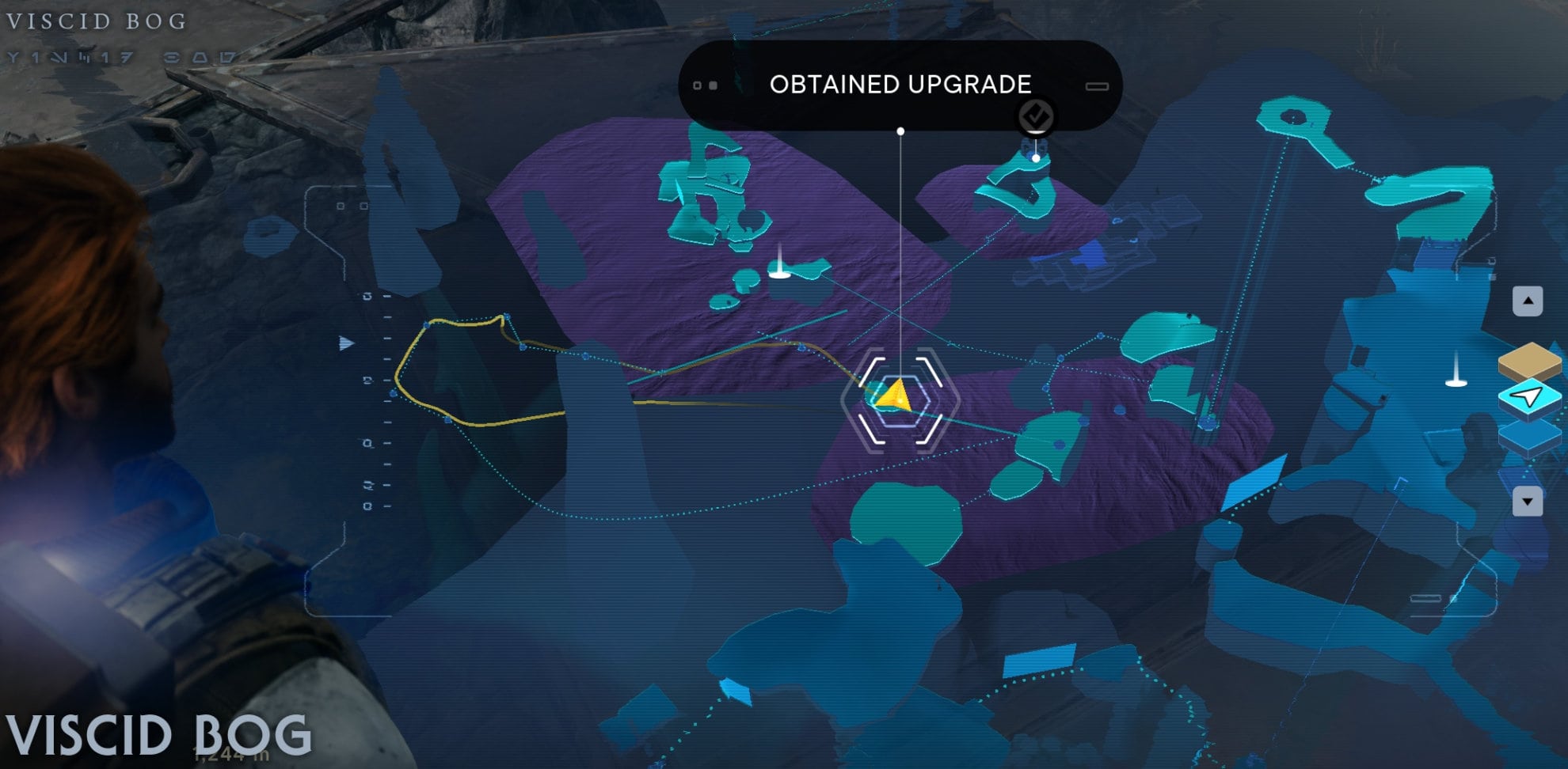 Koboh Skill Point Essence Locations - Viscid Bog map