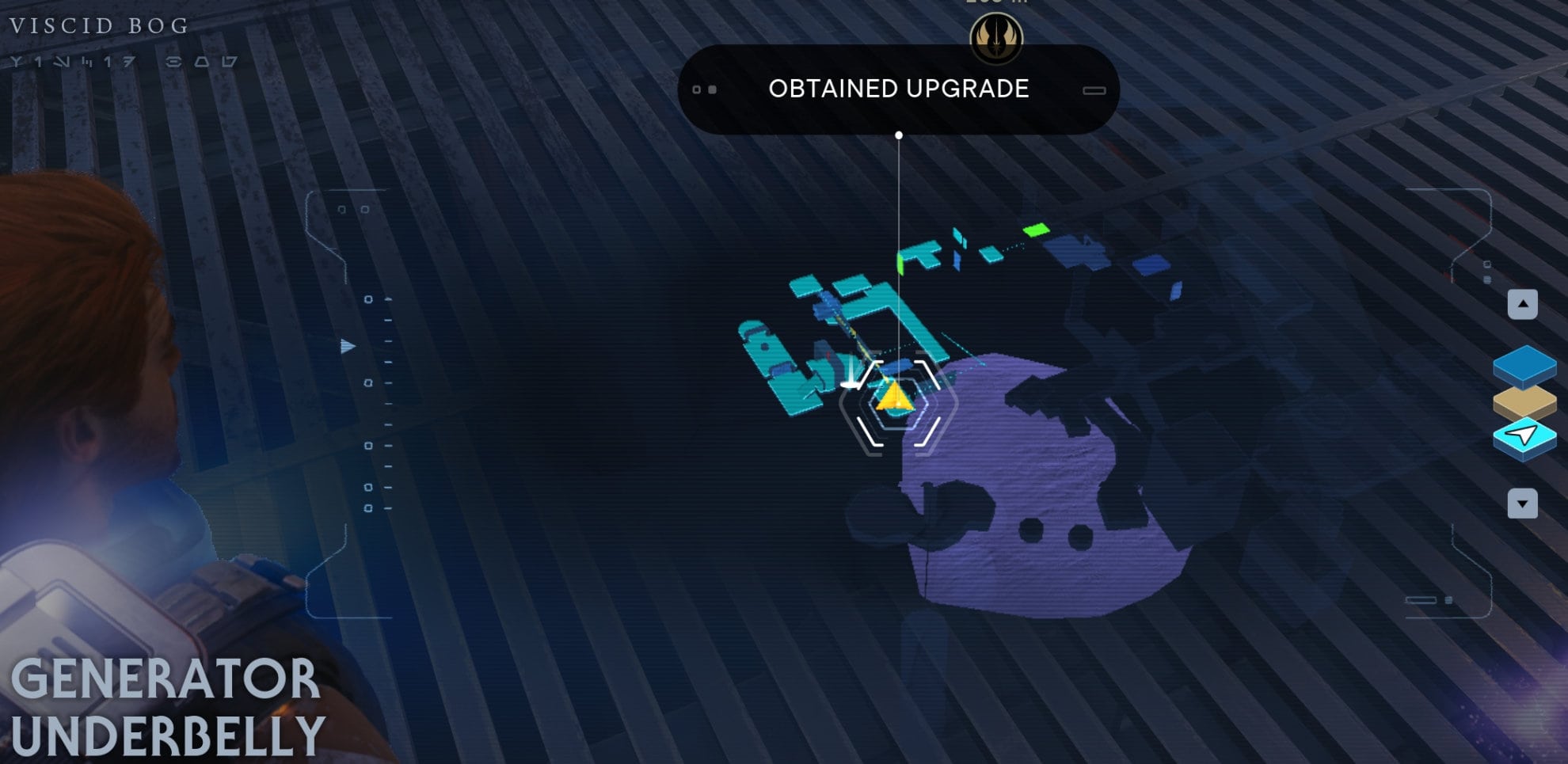 Koboh Skill Point Essence Locations - Generator Underbelly map