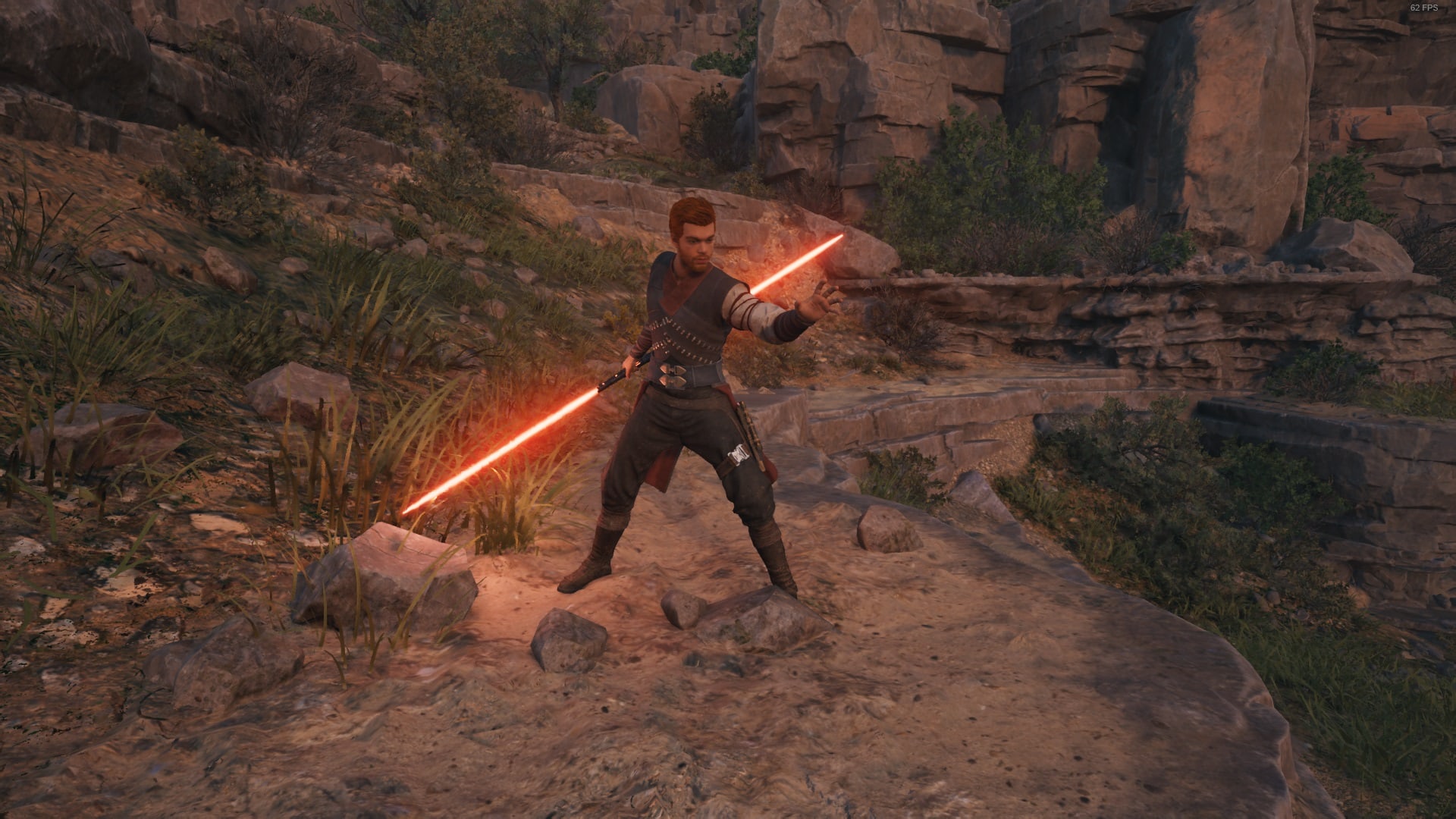 New Journey+ (NG+) in Jedi Survivor: Everything you get - red crystal
