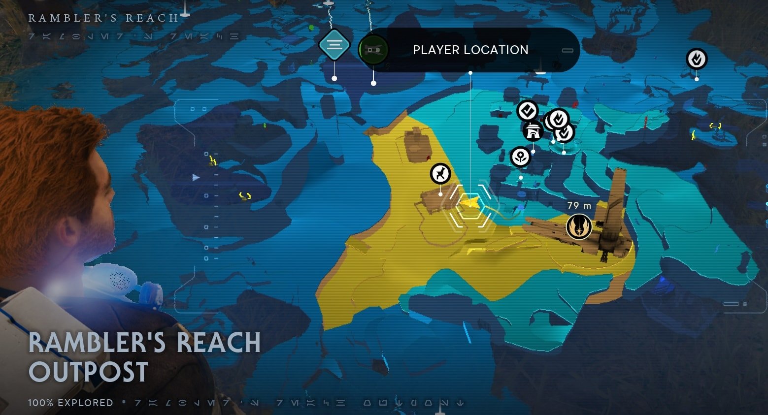Nekko Stables at Rambler's Reach Outpost on Koboh - Map