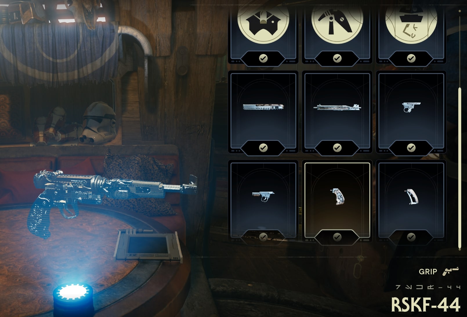 RSKF-44 Blaster Grip Location