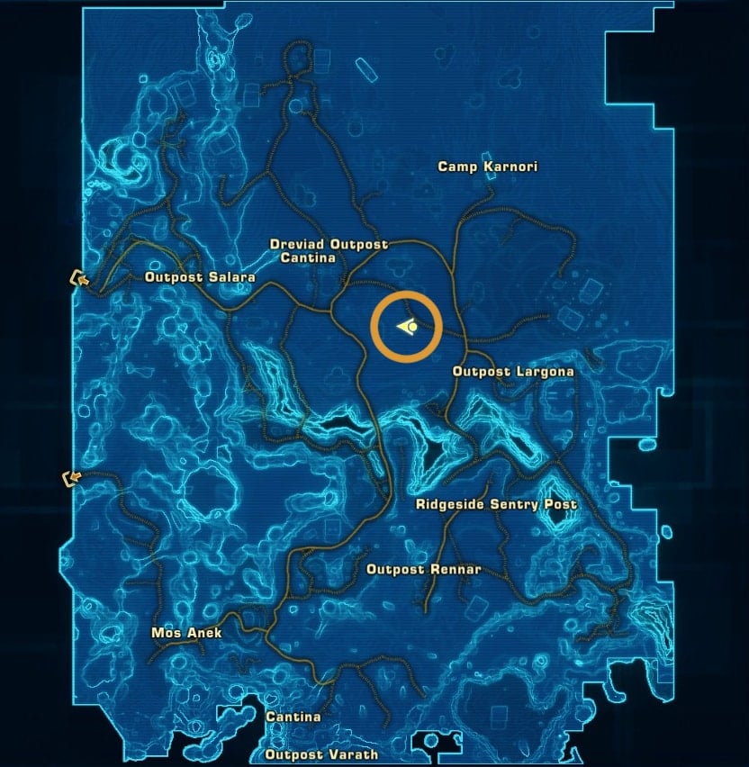 Tatooine - Plaguehorn world boss location