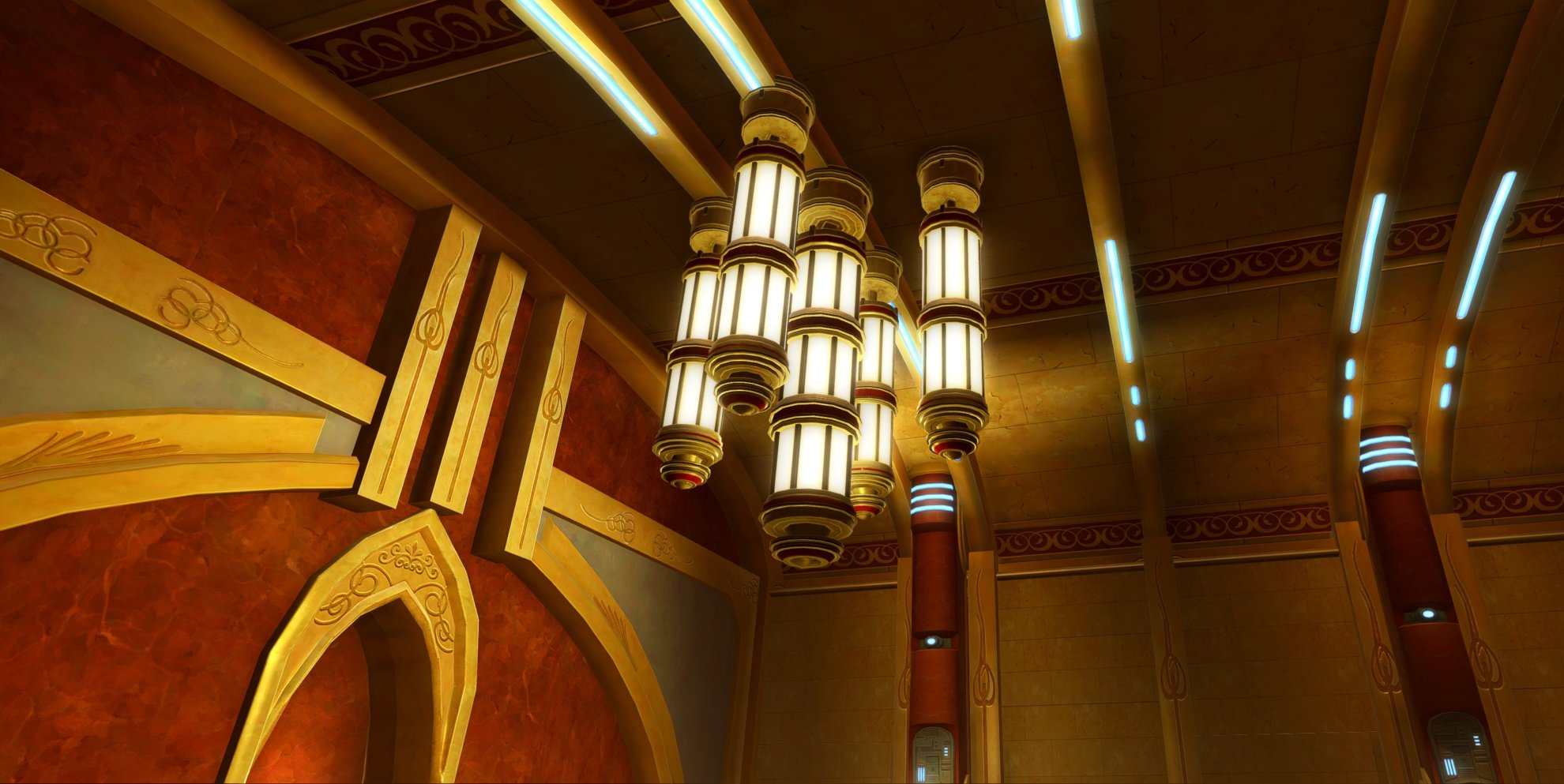 Restored Jedi Enclave Decoration Bundle - Archivist Chandelier (Ceiling)