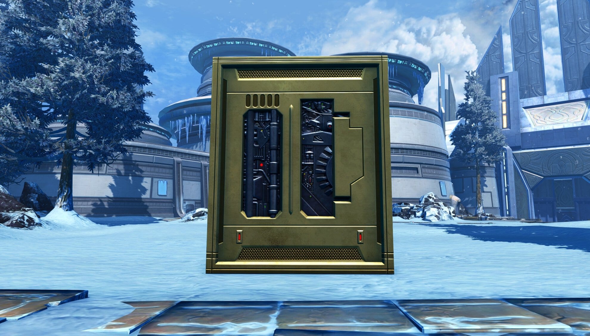 Restored Jedi Enclave Decoration Bundle - Archivist Databanks (Medium, Large) x1, back
