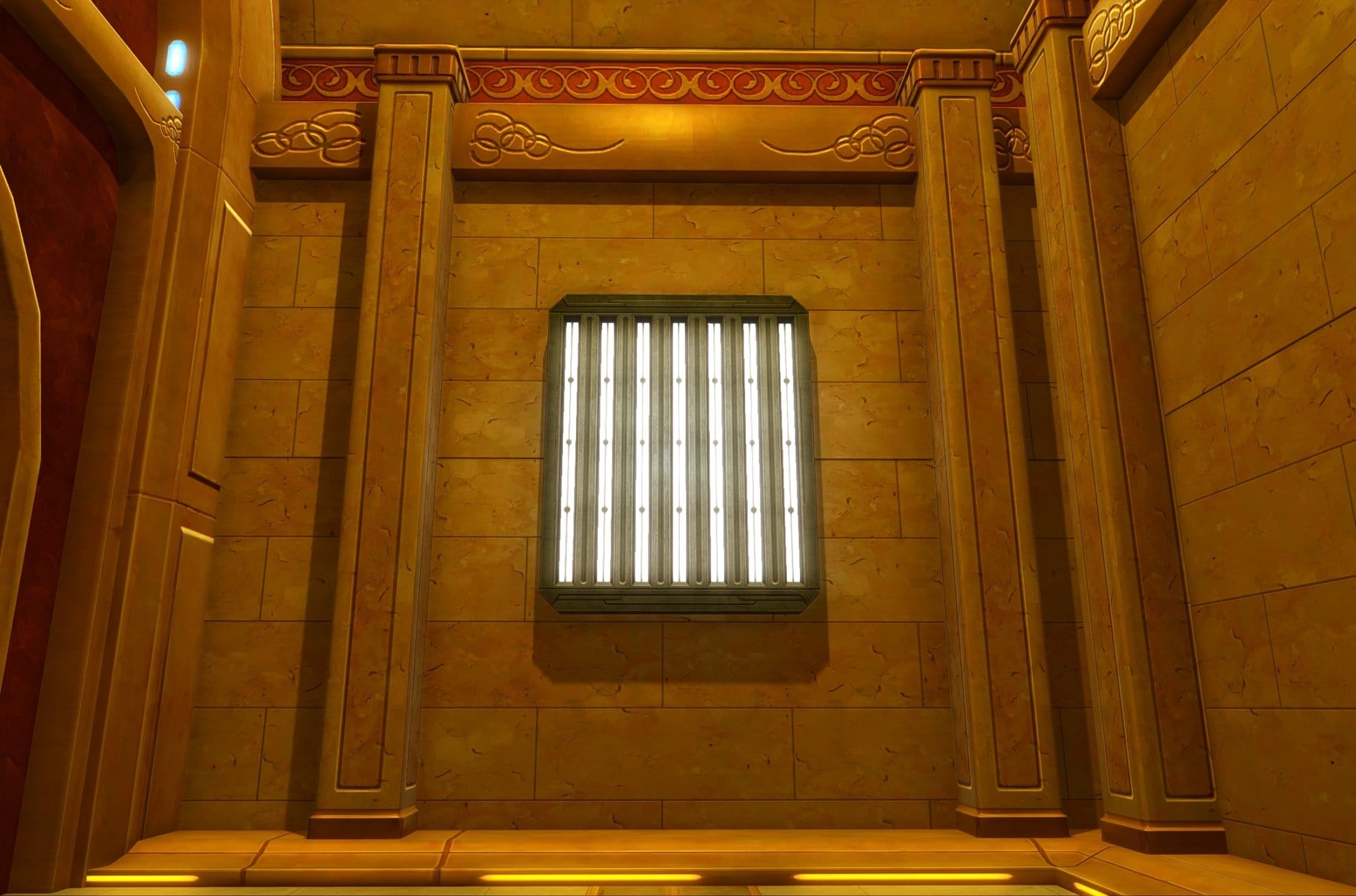 Restored Jedi Enclave Decoration Bundle - Enclave Grate Wall Light (Wall Medium, Wall Large)