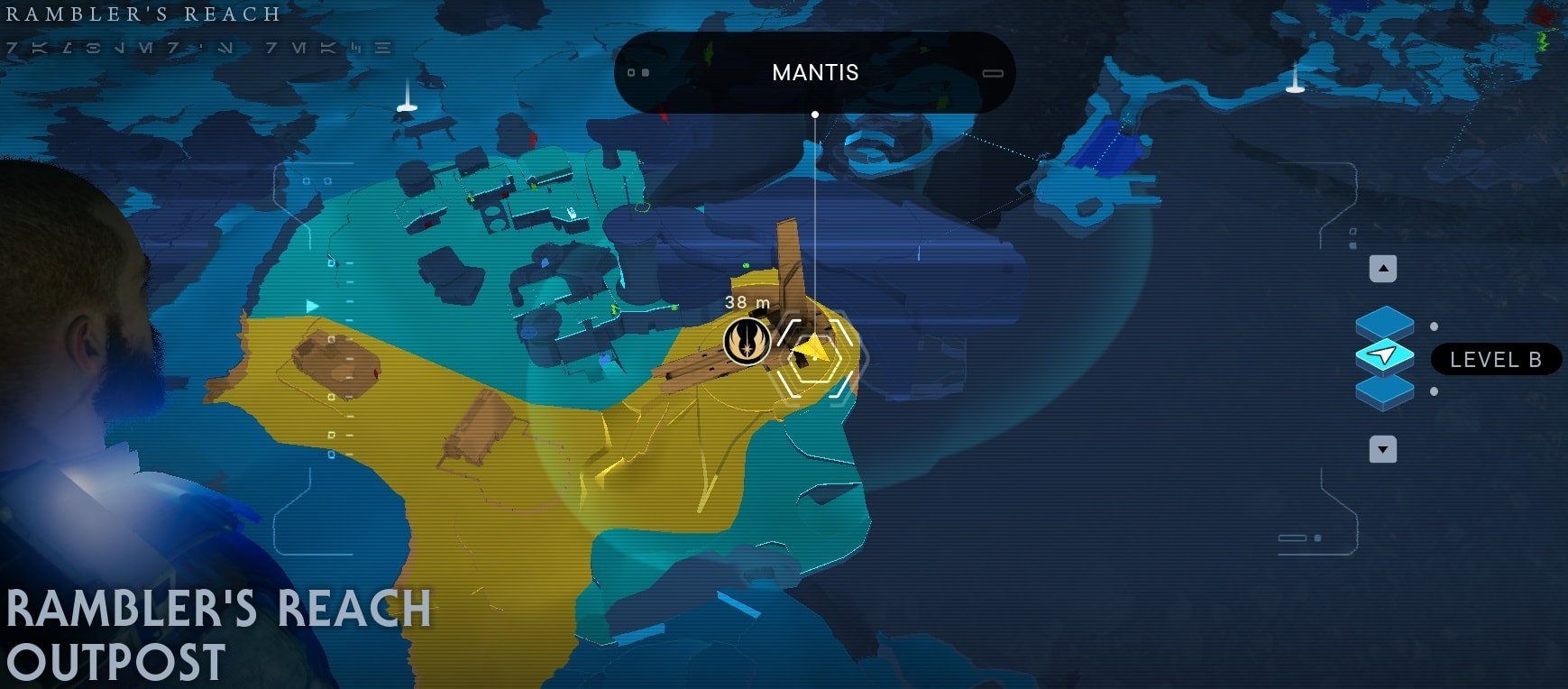 Bode Akuna Koboh Force Echo - Under the Mantis map