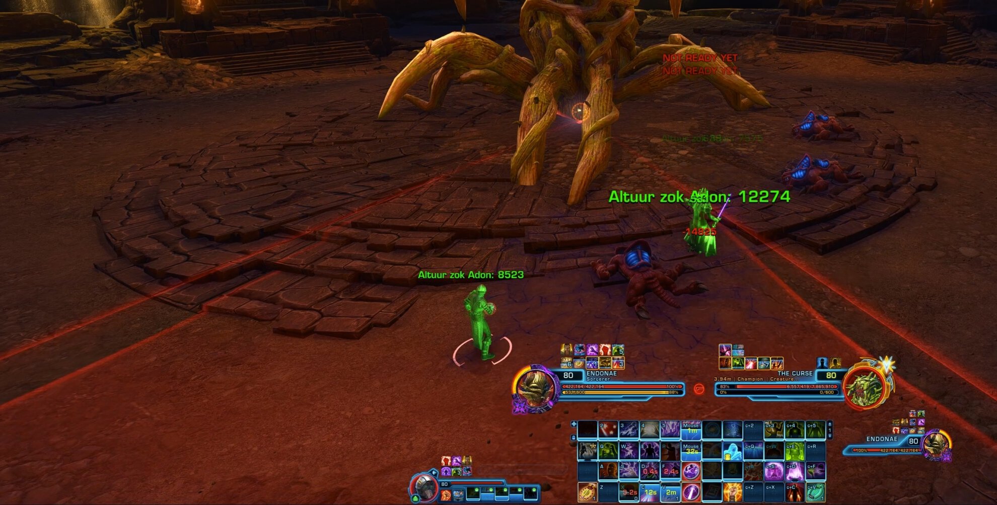 SWTOR Shrine of Silence Flashpoint - The Curse Boss Mechanics - Forceful Slam