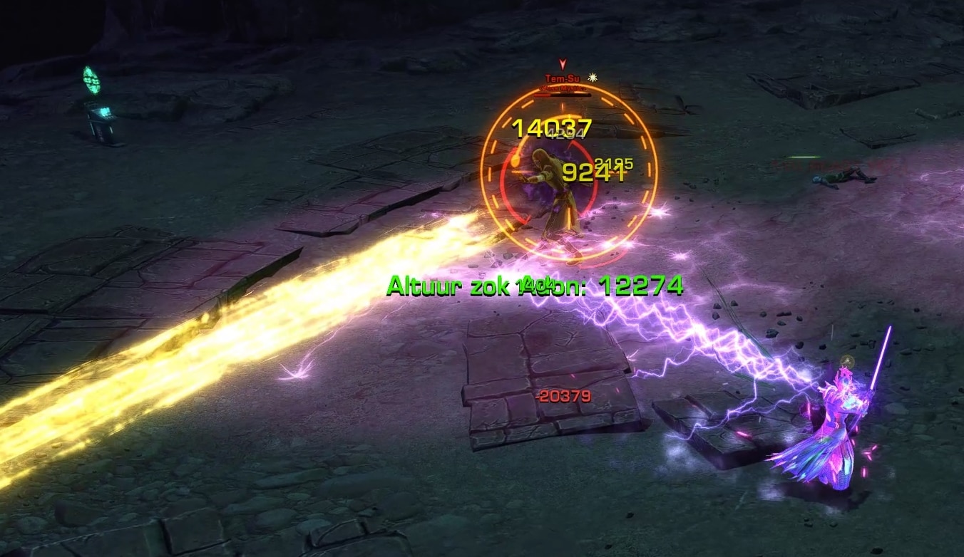 SWTOR Shrine of Silence Flashpoint Corrupted Voss Mystics, Rada-Ki and Tem-Su Mechanics - Light Beam
