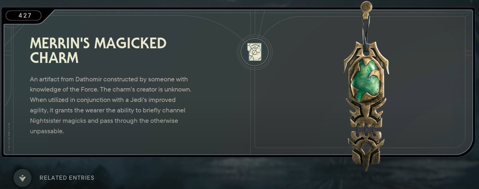 Merrin's Magicked Charm in Jedi Survivor