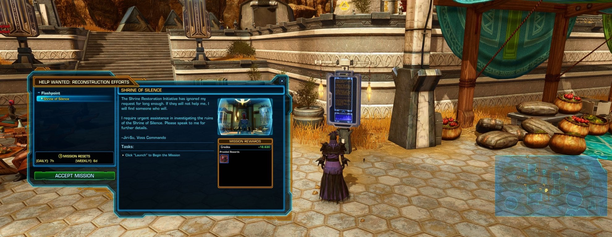 How to get Shrine of Silence Story Mission in SWTOR