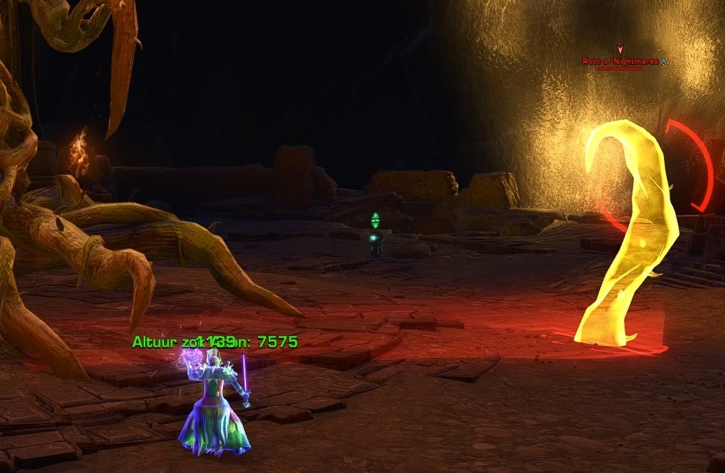 SWTOR Shrine of Silence Flashpoint - The Curse Boss Mechanics - Creeping Rots and Root of Nightmare Adds