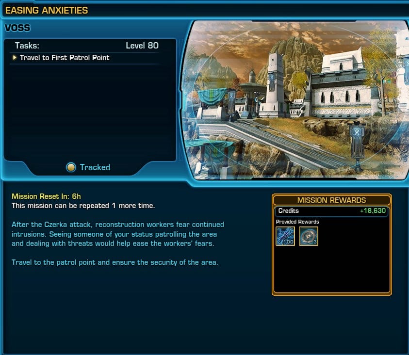 SWTOR Interpreter's Retreat - [DAILY] Easing Anxieties description