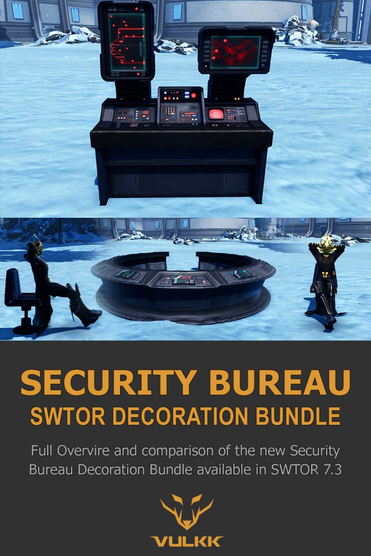 SWTOR Security Bureau Decoration Bundle Overview