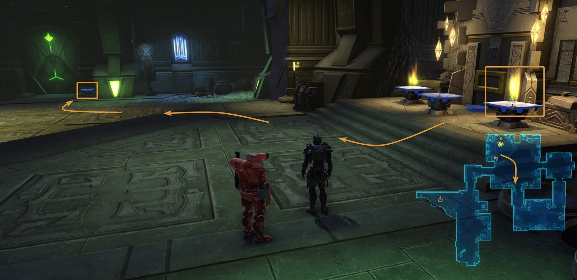 SWTOR Shrine of Light Puzzle - Step 1
