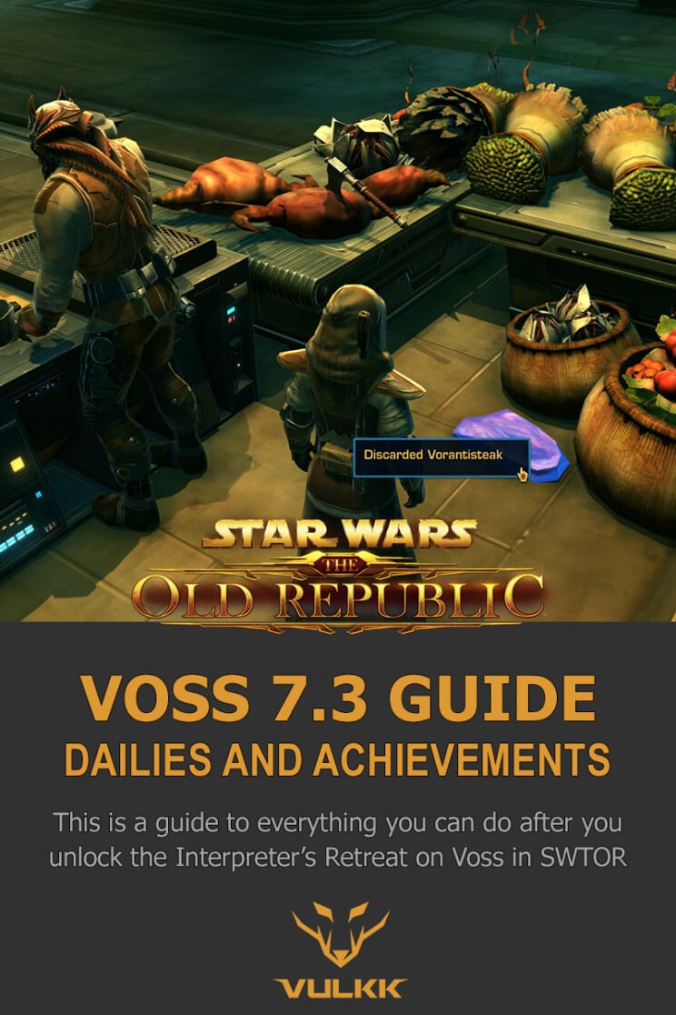 SWTOR Voss Interpreter's Retreat Daily Missions and Achievements Guide