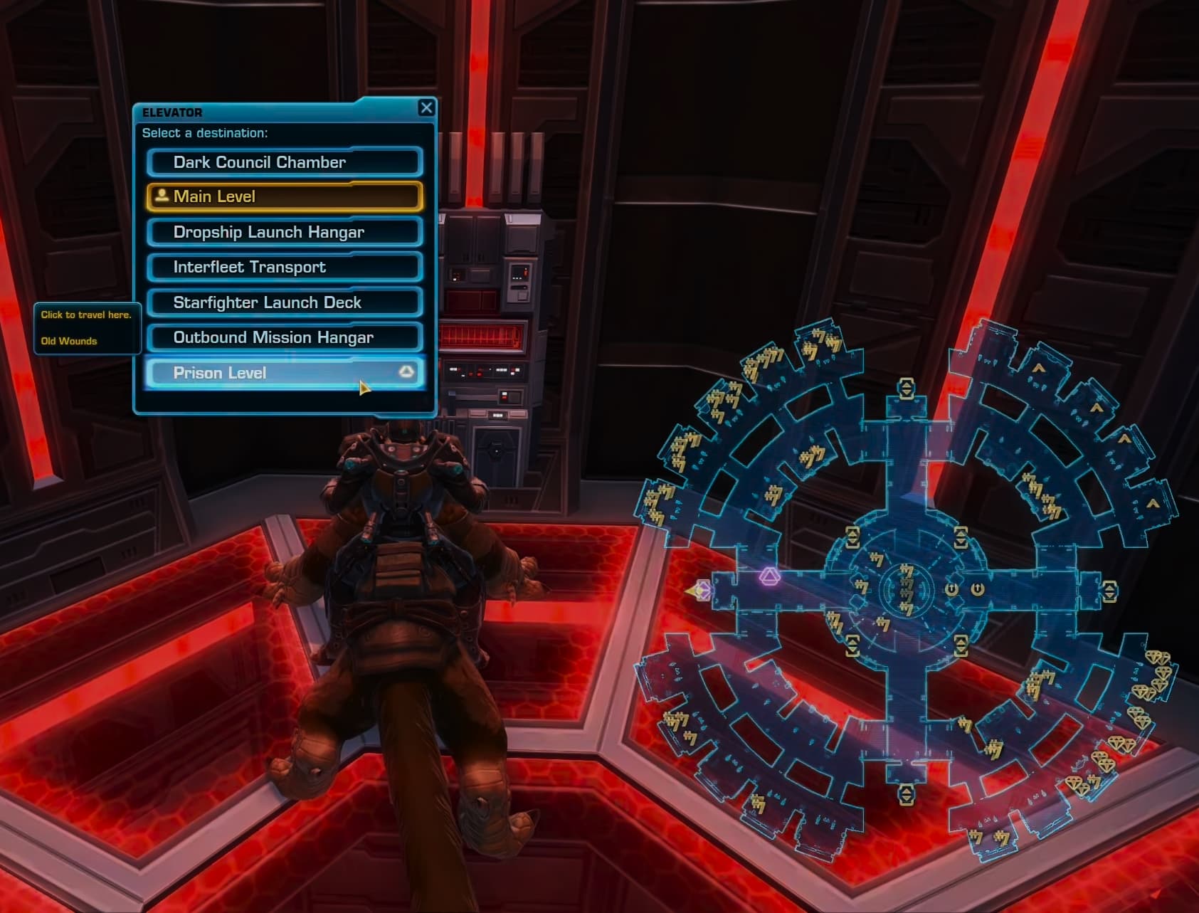 Talk to Malgus at the Prison Level on the Fleet
