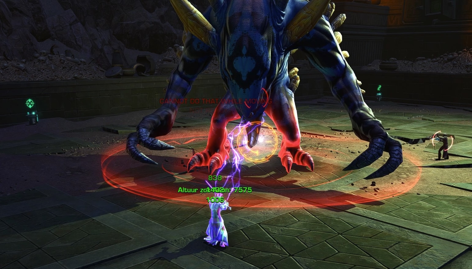 SWTOR Shrine of Silence Flashpoint VM Corrupted Vorantikus attacks explained - Trample