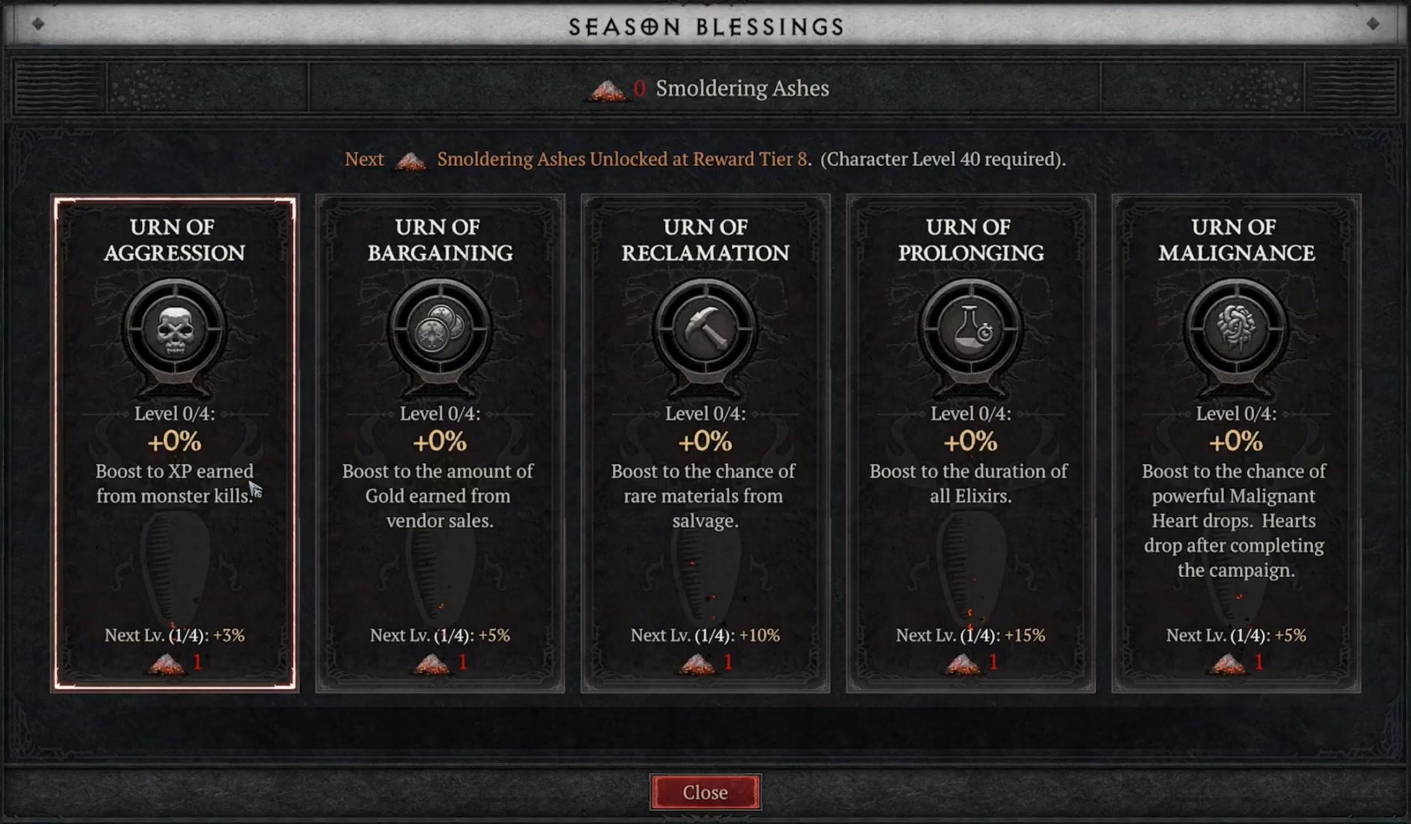 Diablo 4 Battle Pass Details - Season Blessings