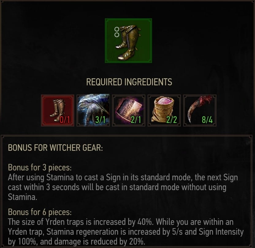 Grandmaster Griffin Boots Crafting Requirements
