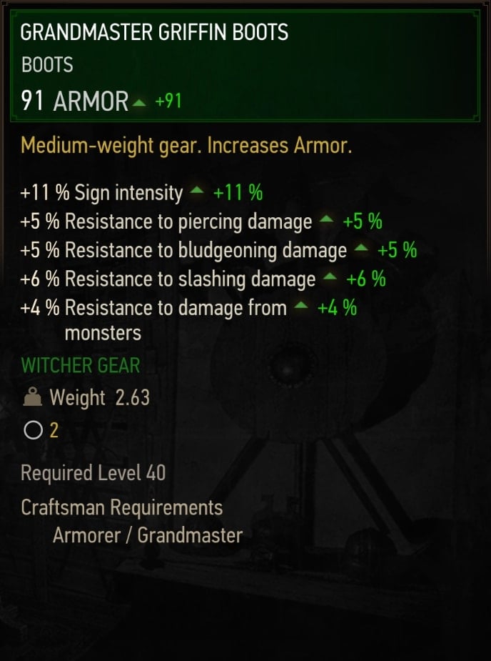 Grandmaster Griffin Boots Stats