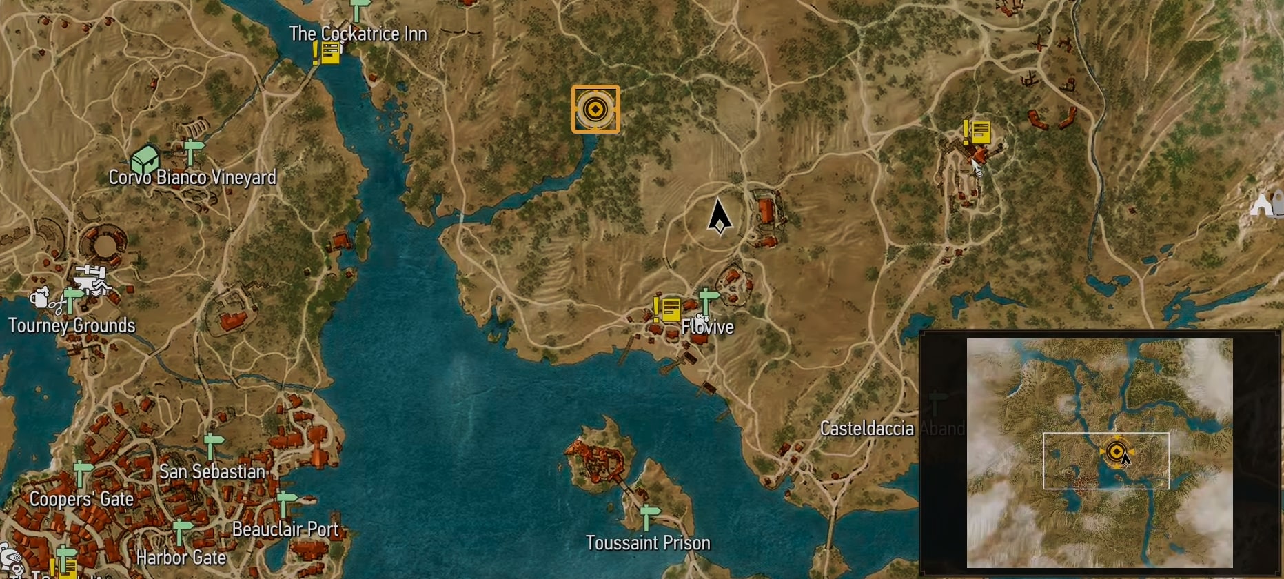 Grandmaster Ursine steel sword, boots and trousers diagrams location map