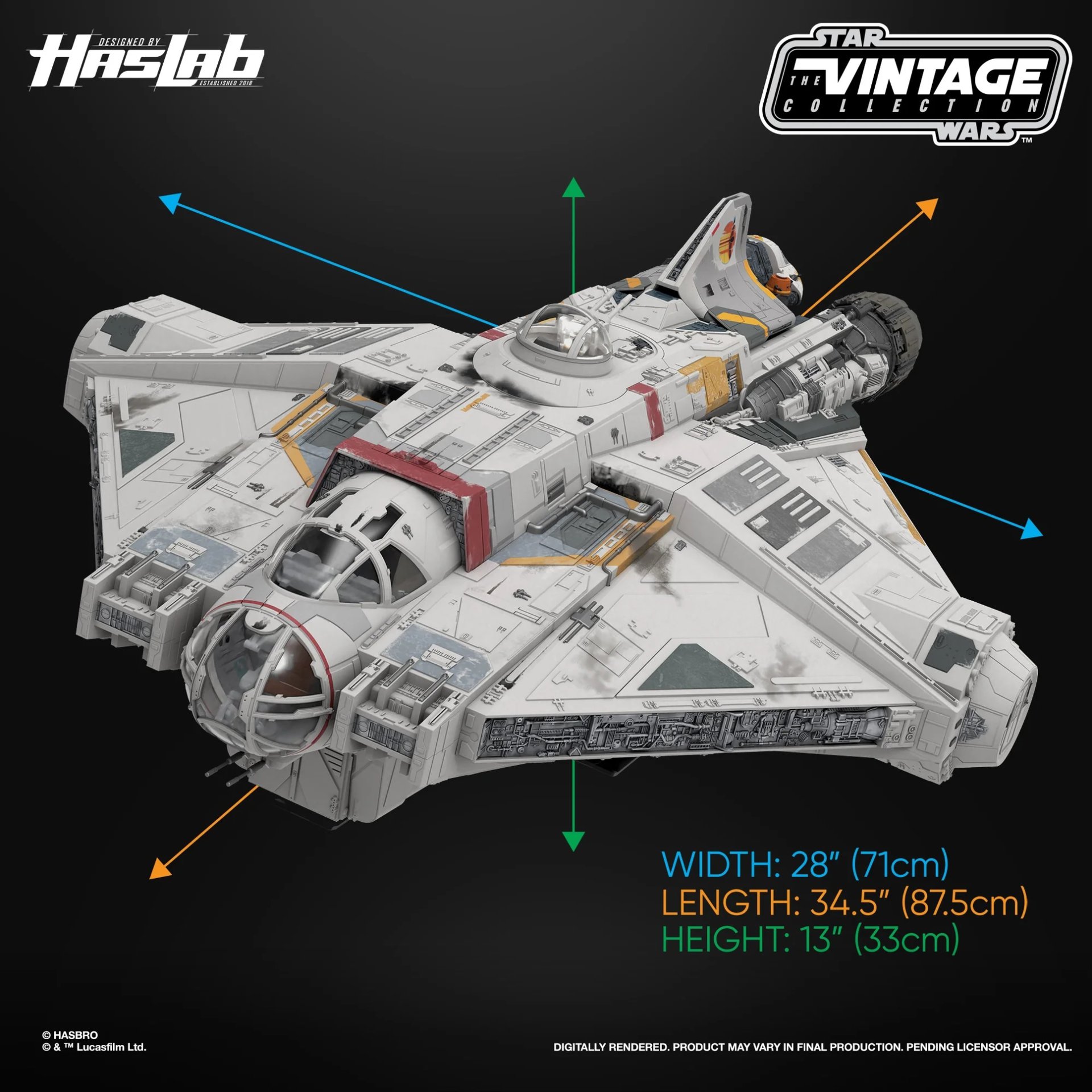 Hasbro's Biggest Star Wars Ship Model  - The Ghost from Rebels TV Show