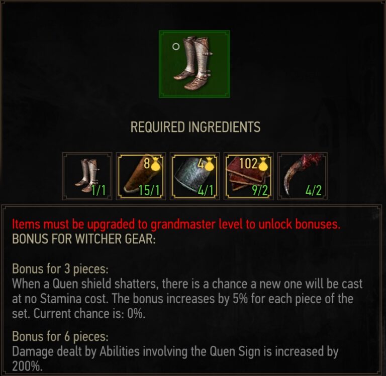 How to get Mastercrafted Ursine Gear in The Witcher 3 (Bear Set ...