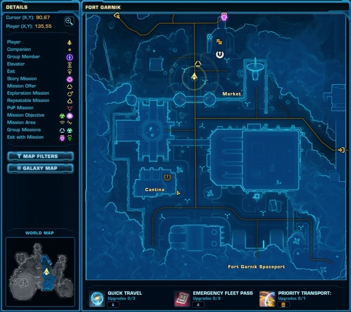 SWTOR 7.3.1a changes to maps