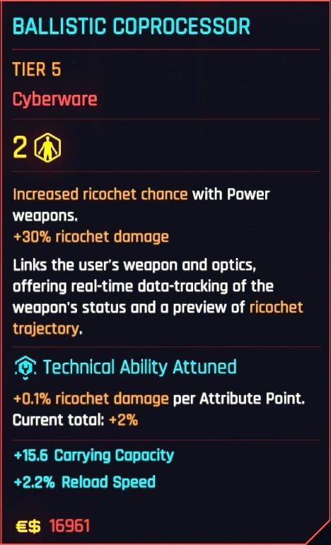 Ballistic Coprocessor Tier 5