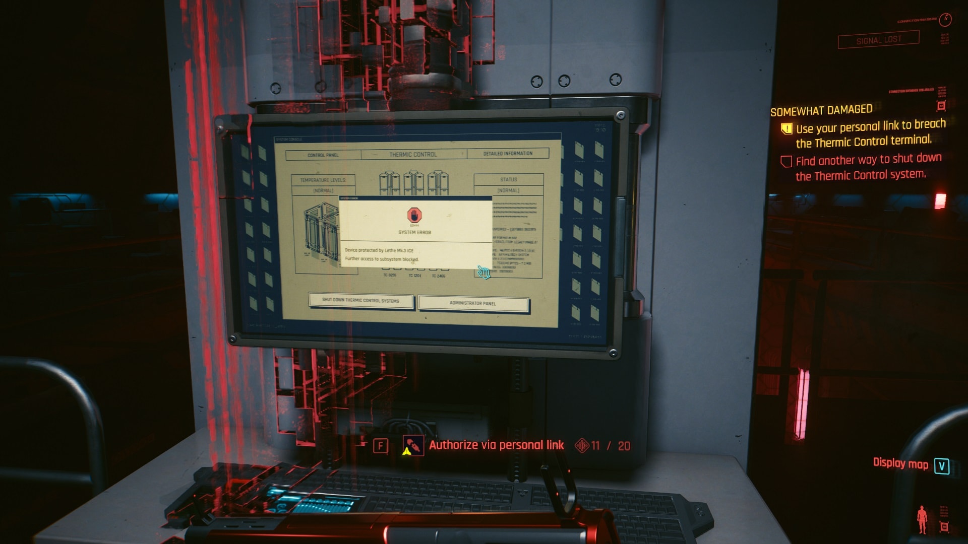 Somewhat Damaged Walkthrough: Cyberpunk 2077 Phantom Liberty - shut down the Thermic Control System