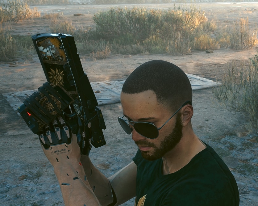 Cyberpunk 2077 Phantom Liberty Witcher-Themed Gear - Scorch Tech Pistol