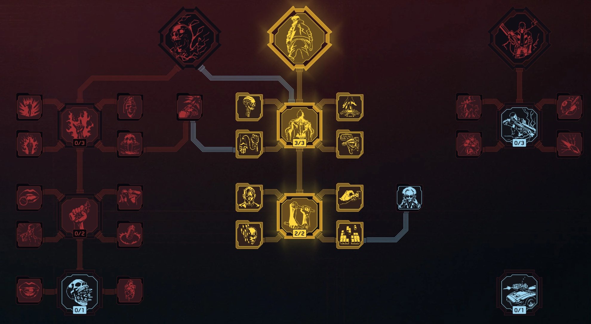 David Martinez Build - Cyberpunk 2077 Update 2.0 - Technical Ability Attribute Perk Trees