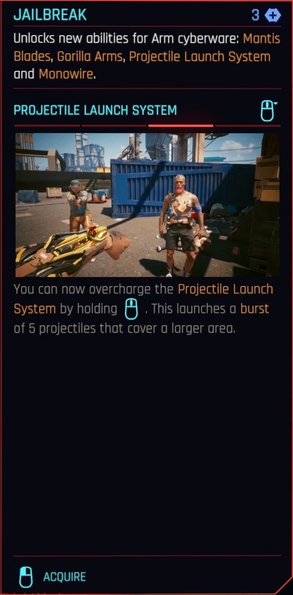 Jailbreak Description - Relic Skill Tree - Projectile Launcher System