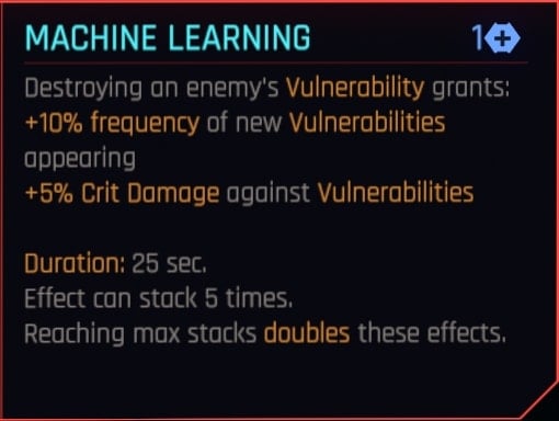 Machine Learning Description - Relic Skill Tree