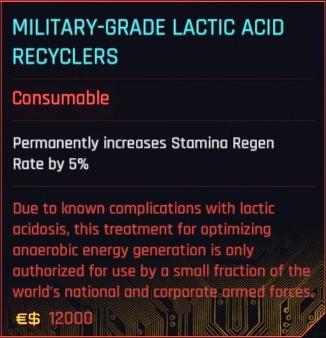 Military-Grade Lactic Acid Recyclers 3 - Iconic Food Stats