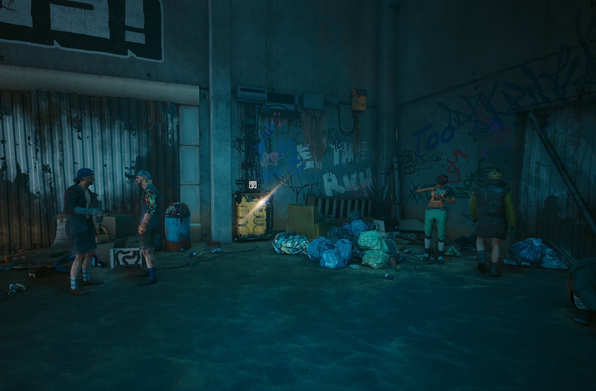 Militech Dataterm location - Beneath Hideout, Kress Street Ground Level, Not Street LV1