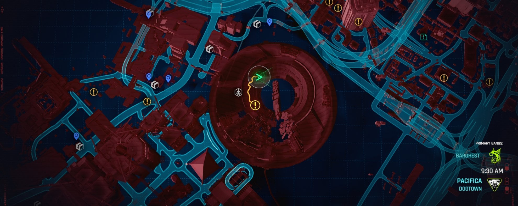 Militech Dataterm location - Far Side of Bazaar Map