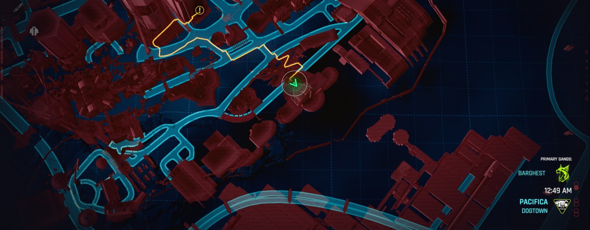 Militech Dataterm location - Hiding from Patrols Map