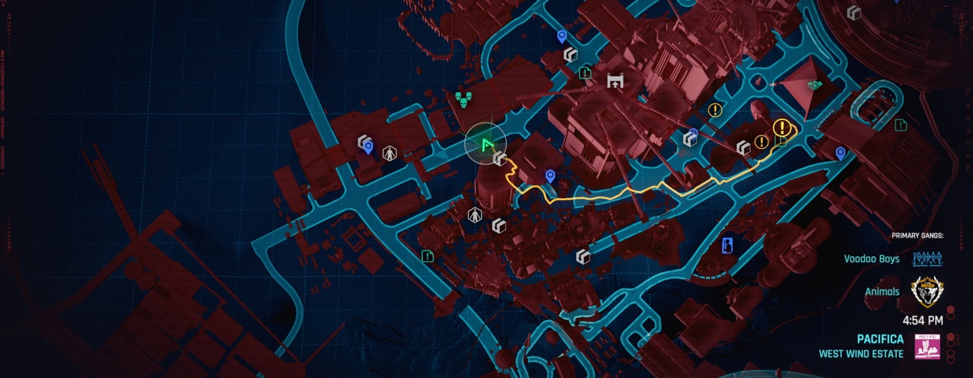 Militech Dataterm location - Increased Criminal Activity Near Kress Street Map