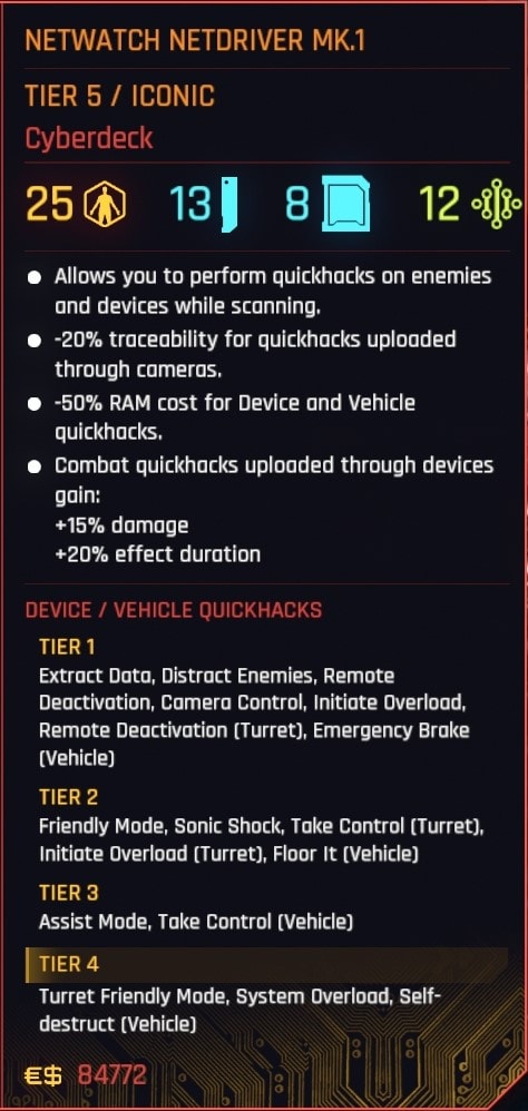 Netwatch NEtdriver MK.1 Cyberdeck Operating System Description